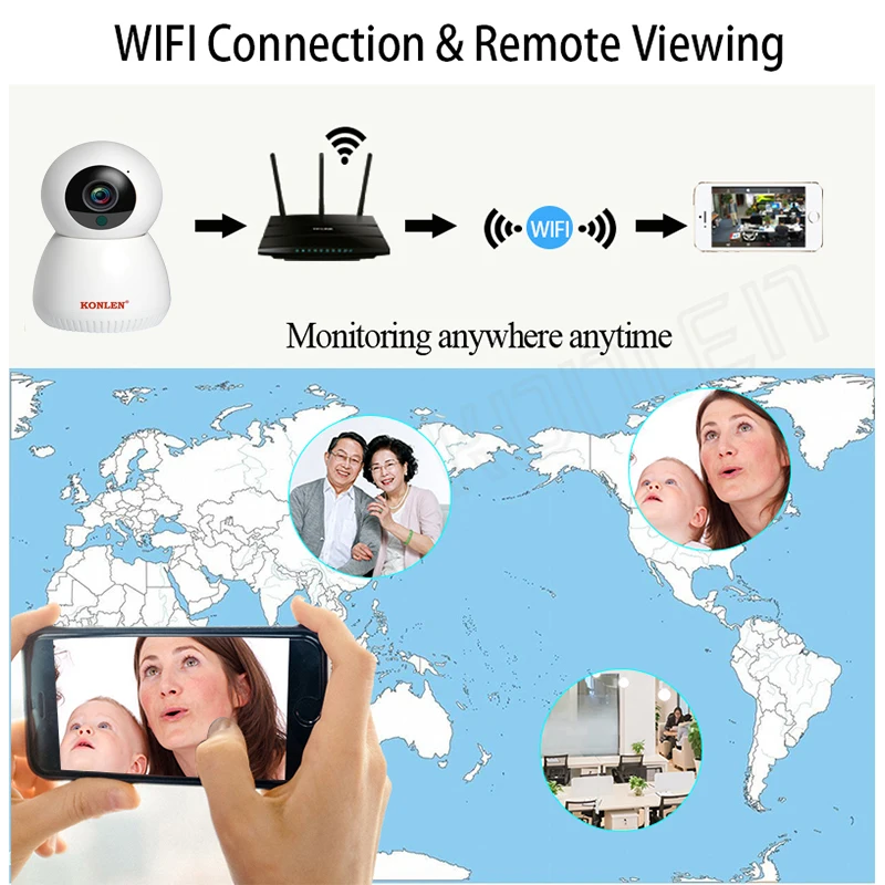 Камера Tuya, Wi-Fi, IP, беспроводная, умная, совместимая с Google Home Assistant Alexa, 1080 P, PTZ, для домашней безопасности, наблюдения в помещении
