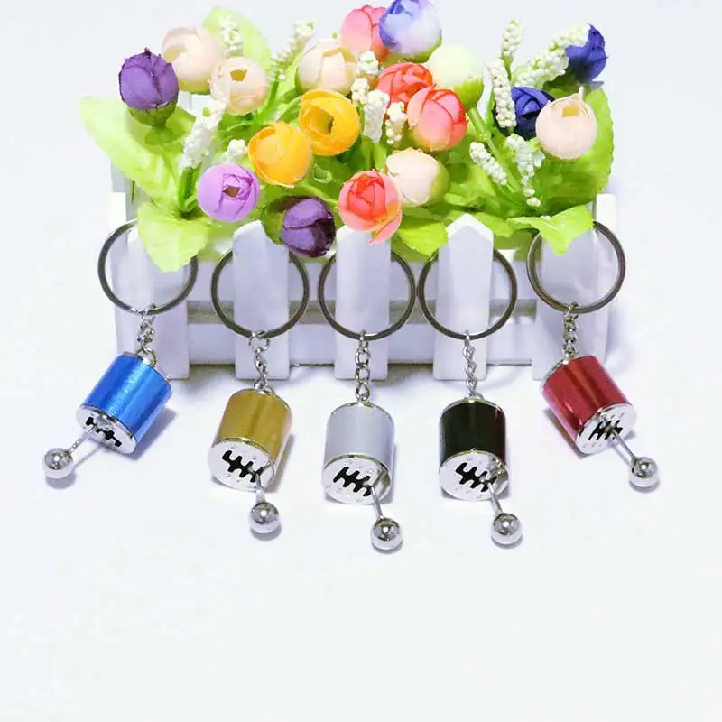 

Car Auto Gear Shift Keychains Car Fans Gear Shifter Stick Key Chain Cylinder Modified Wave Style Motor Key Holder