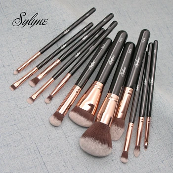 Set di pennelli per trucco Professionale di alta qualità 12 pezzi Fondotinta in polvere Contorno Ombretto Kit di pennelli per trucco