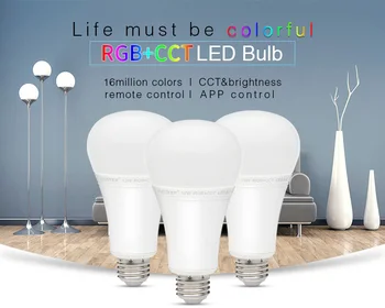 

MiBOXER E27 FUT105 12W RGB+CCT LED Bulb 16 million RGB CCT smartphone APP control Spotlight 110V-220V AC Smart Bulb
