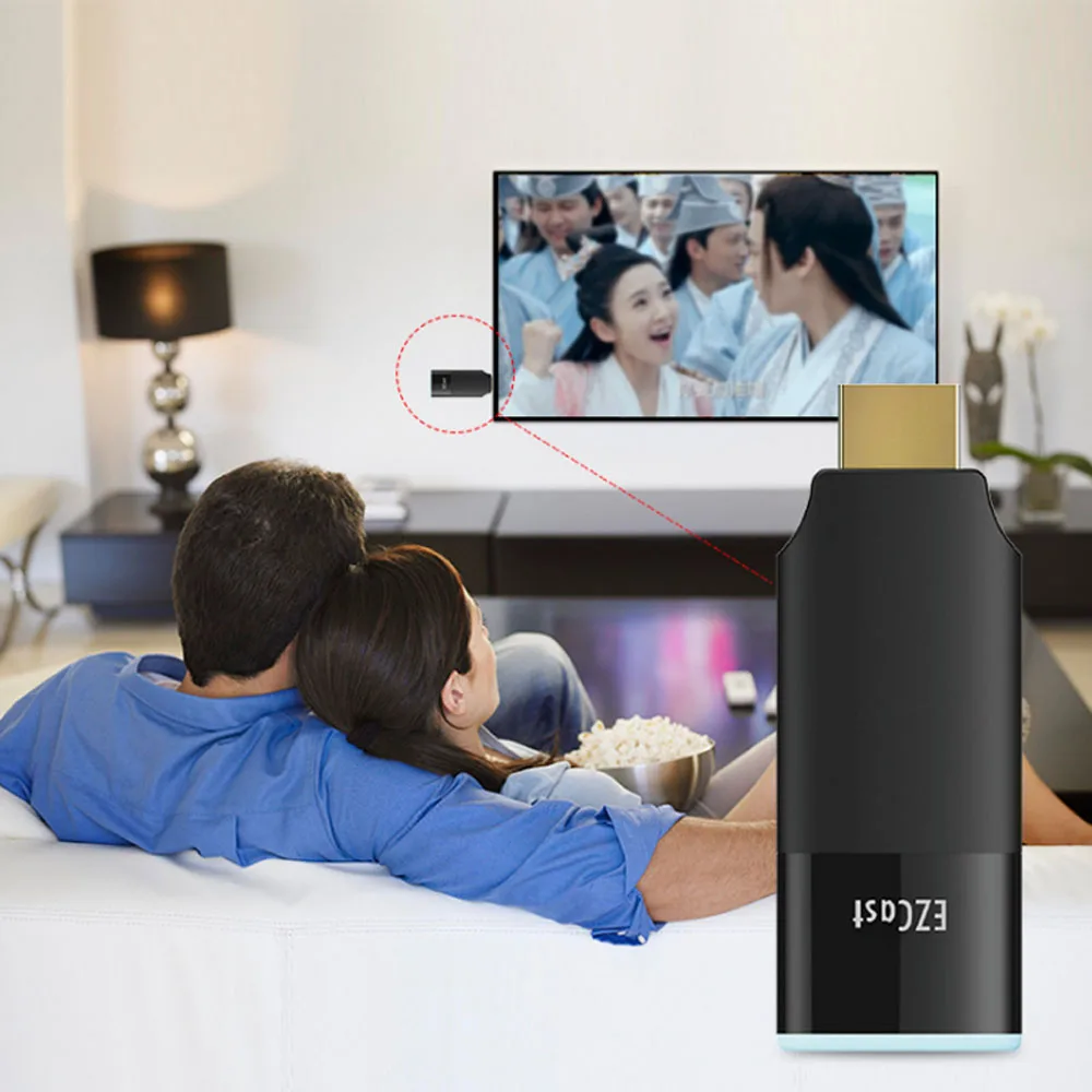 Cuifati E9 WiFi Display Dongle 2.4g / 5g Receptor De Avión