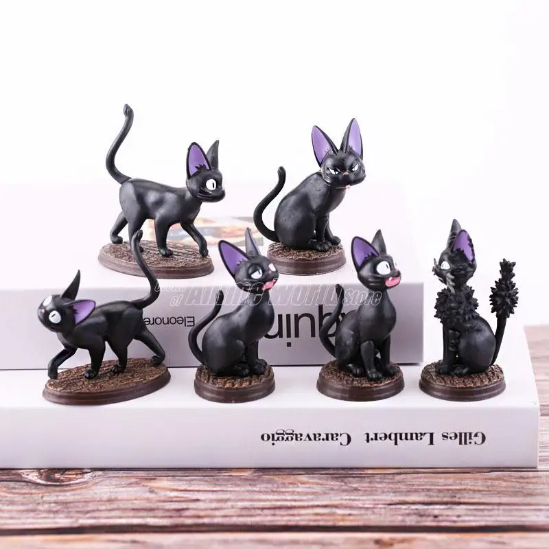 Studio Ghibli Anime Figure Black Cat Gigi Action Figures Witch's Delivery Service Model Dolls Children's Toys Kawaii Decorations |