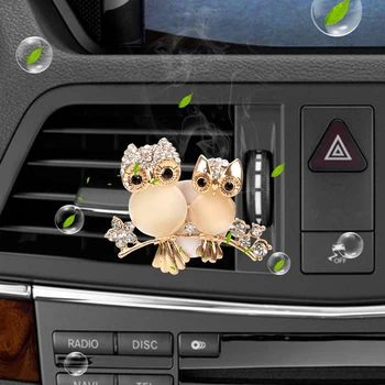 

Car Air Freshener Vent Solid Fragrance Diffuser Diamond Owl Auto Outlet Perfume Car-styling