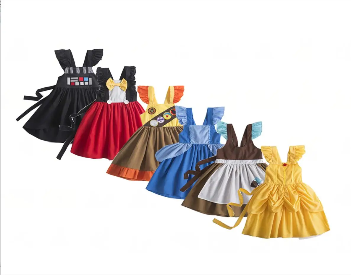 Princess Mulan Jasmine Minnie Mickey Rapunzel cinderella belle tinker bell Moana costume christmas halloween birthday dress |