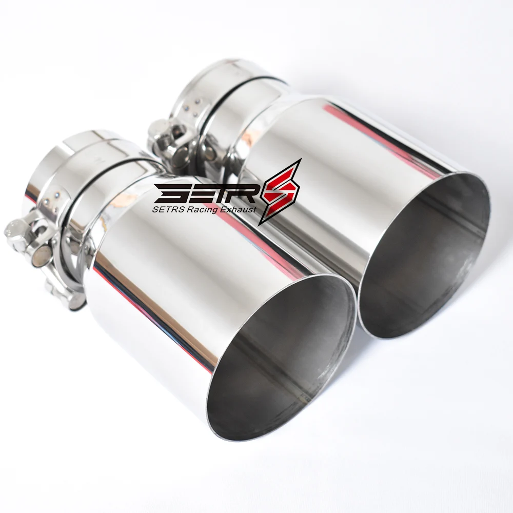 Stainless Steel Universal Exhaust System End pipe Car Exhaust Pipe Single Straight Muffler Tip 1 PC For Mitsubishi Mazad exhaust muffler tip exhaust trim pipe exhaust pipe muffler