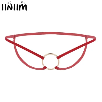 

Mens Lingerie Sexy Underwear Low Waist with O-Rings Crotchless Open Butt Sissy Panties G-String Briefs Gay Underwear Mens Thongs