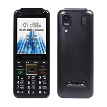 Gsm 4 sim cartões telefones celulares fm rádio mp3 mp4 grande tocha do telefone móvel china barato telefones teclado russo