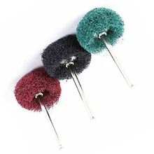 48 шт./компл. 1 \ "25 мм в диаметре, различные Грит Полировка Шлифовка диск для снятия заусенцев 80 150 240 300 Грит 1/8 Inch 3 мм Запчасти