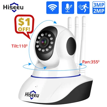 IP-камера Hiseeu, 1080P, 1536P, Wi-Fi, 2 МП