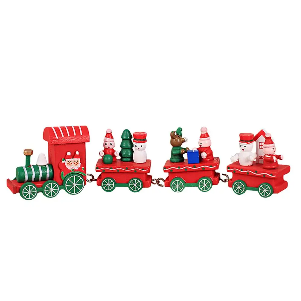 Рождественское украшение для дома маленький поезд популярный деревянный поезд Декор Рождественский подарок на день Святого Валентина новогодние принадлежности - Цвет: type 7