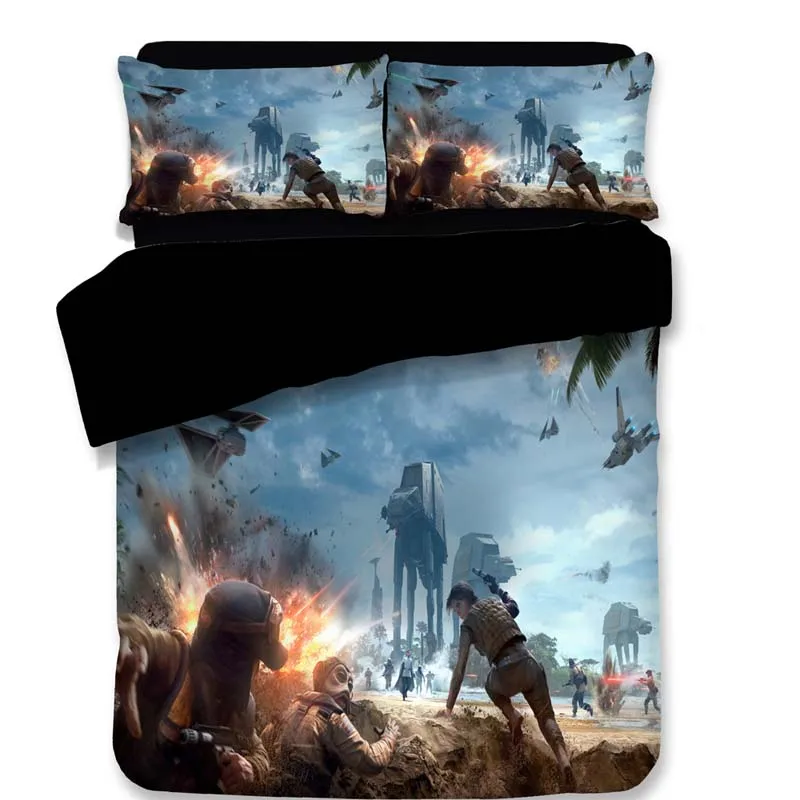 Tropical rainforest plant bedding set Duvet Covers Pillowcases Queen King comforter bedding sets bedclothes bed linen(NO Sheet - Цвет: 19