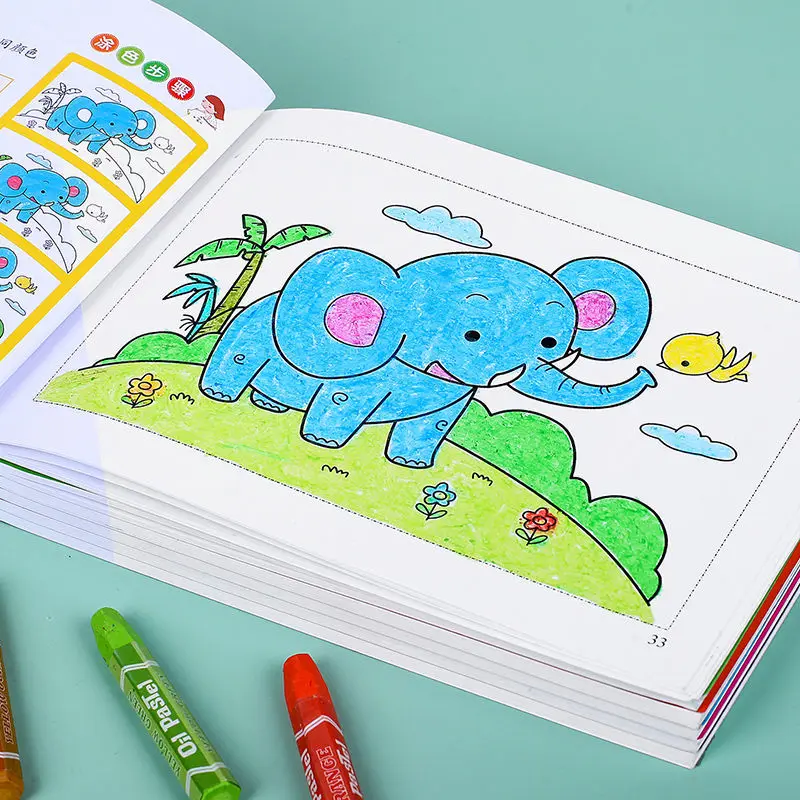 

Книжка-раскраска для детей, 6 книг/комплектов