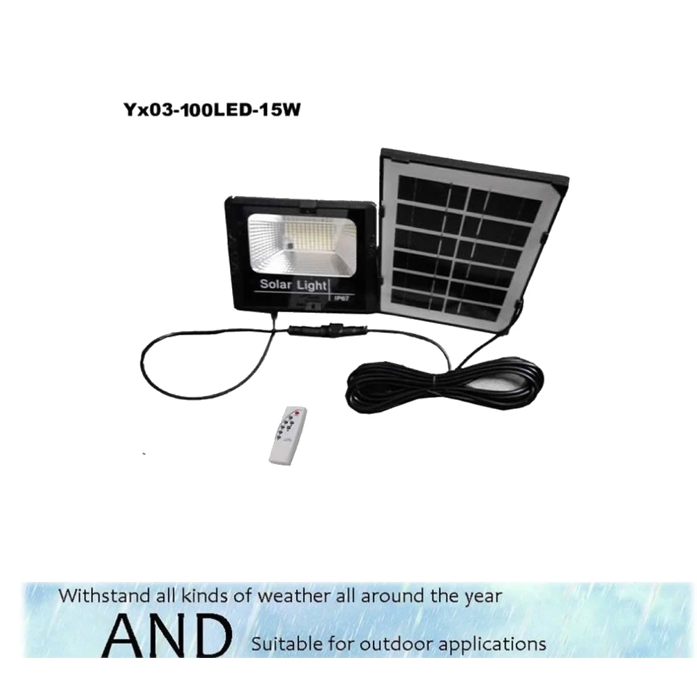 

100/75 Led solar light lamp floodlight Powered Fence Garden Path Outdoor Waterproof Night for driveway Patio Emergency indoor r