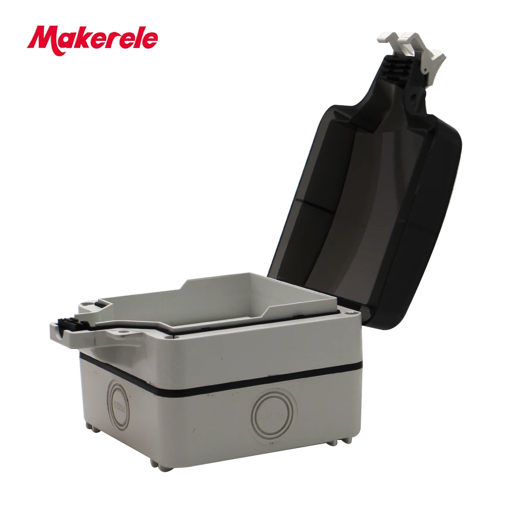 Makerele IP66 водонепроницаемая розетка настенная розетка 10A многофункциональная наружная Погодостойкая розетка с USB зарядным устройством - Тип: Box Only
