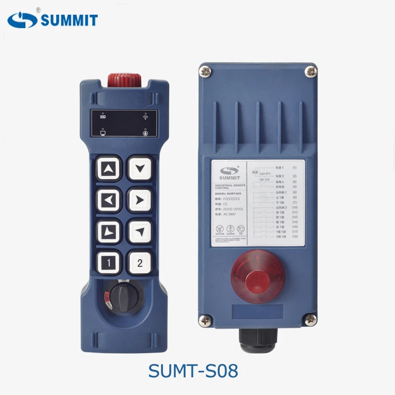SUMMIT 6 single speed pushbuttons electric hoist and crane industrial radio remote control SUMT-S06
