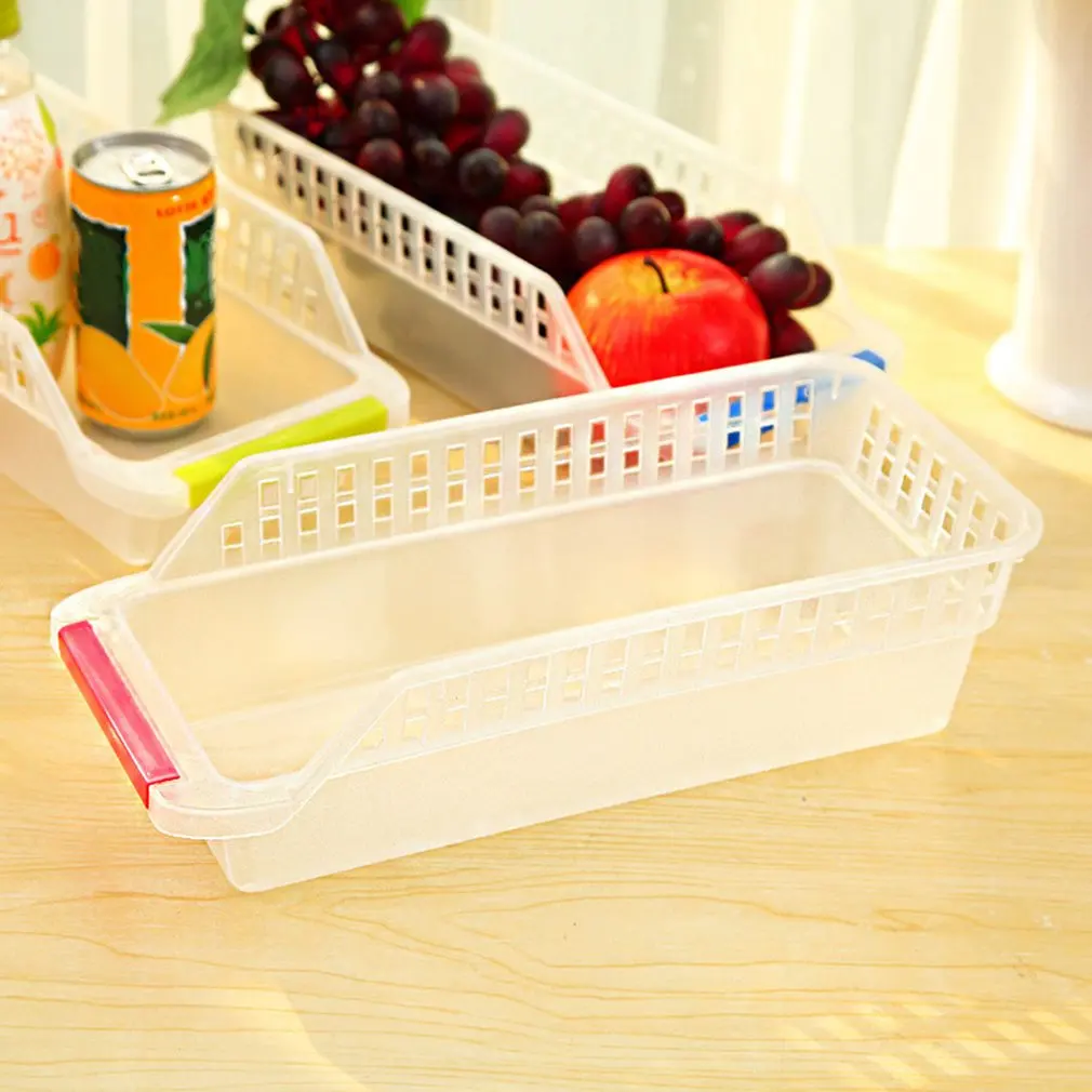

Freezer Refrigerator Organizer Trays Bins Pantry Cabinet Storage Box Fridge Fruits Vegetables Containers Storage Baskets