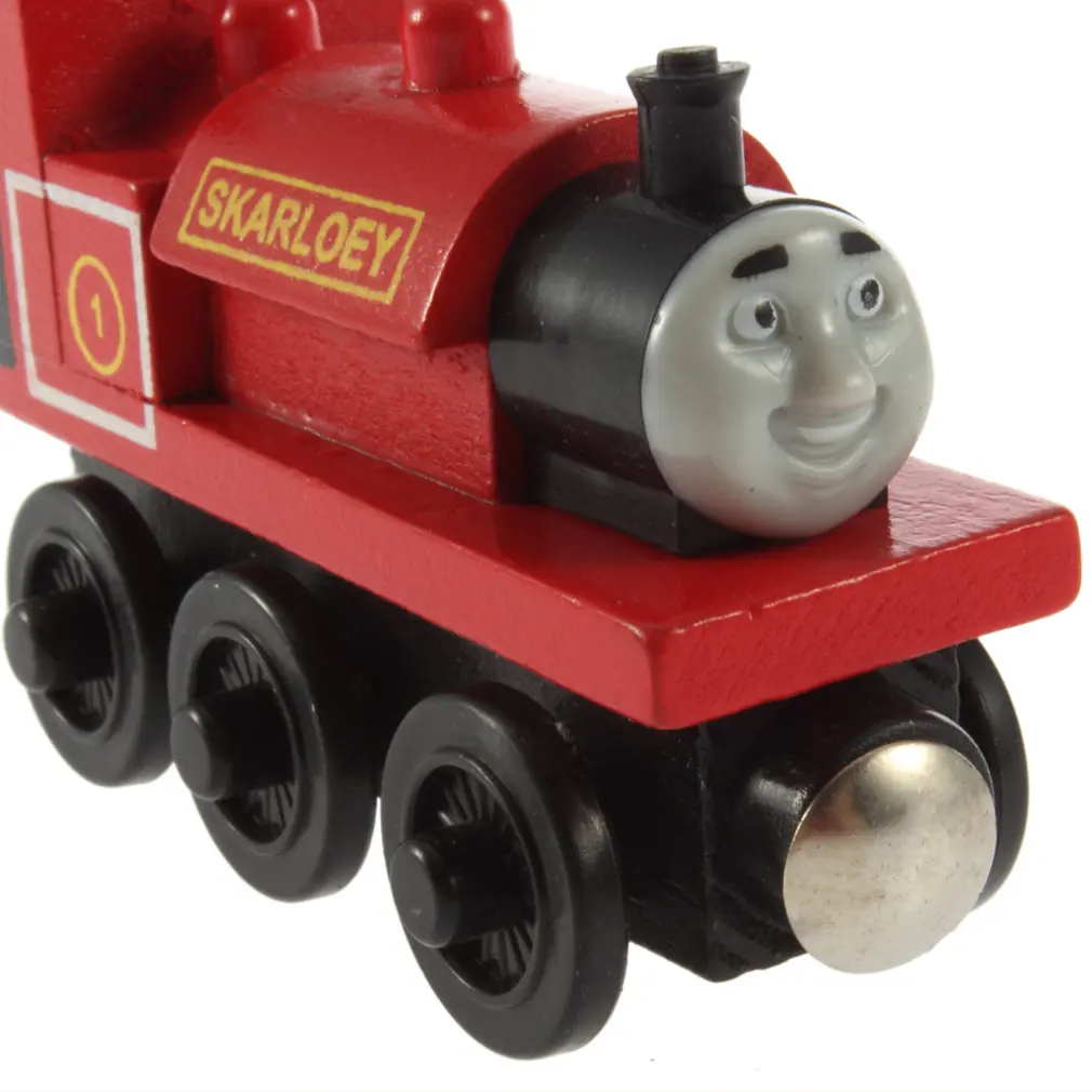 Diecast Vehicles Toy Train RHENEAS Red Fit For BRIO Toy Car T109D Truck Locomotive Engine Railway 4