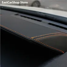 Car Dashboard Instrument Foreskin Leather Case Decorative Protective Cushions Mat for Subaru XV 2018 2019 2020 2021 Accessories