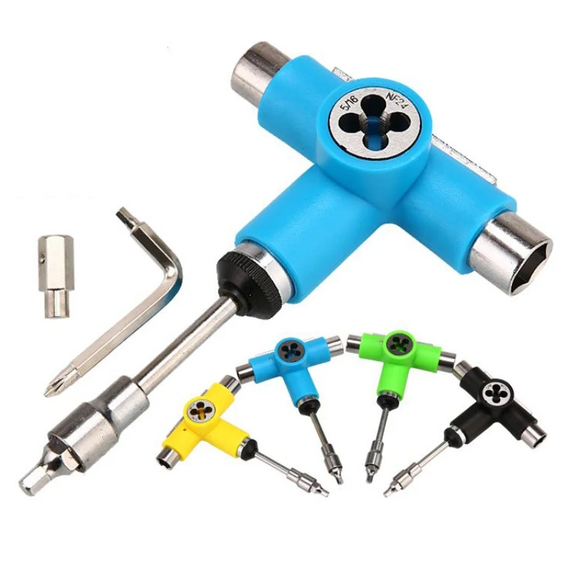 Skateboard Tool Roller Skate Scooter Adjusting T-Wrench Long board Fish Board Repair Tools L-type Head Spanner Screwdriver Skateboard Tool Roller Skate Scooter Adjusting T-Wrench Long board Fish Board Repair Tools L-type Head Spanner Screwdriver