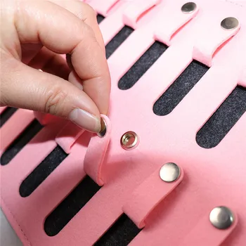 

Jewelry Storage Bag Felt Wall Mount Separate Storage High Capacity Breathable Display Organizer