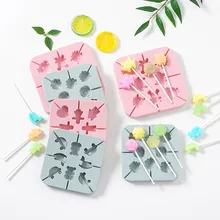 Маленький Монстр леденец плесень Силиконовая форма имбирный человек для цветов из мастики форма для шоколада сладостей сахарный торт инструменты для украшения