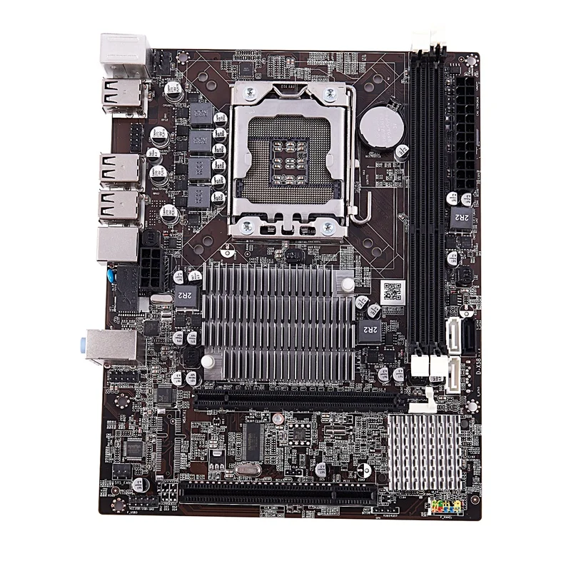 X58 Материнская плата процессор ОЗУ Combo LGA1366 материнская плата с In-tel X5650 и 2-Ch 8G ram ECC с кулером