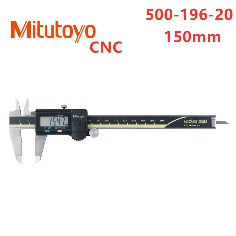 Цифровой штангенциркуль Mitutoyo CNC с ЖК-дисплеем 6 дюймов 150 мм 500-196-20 Электронные