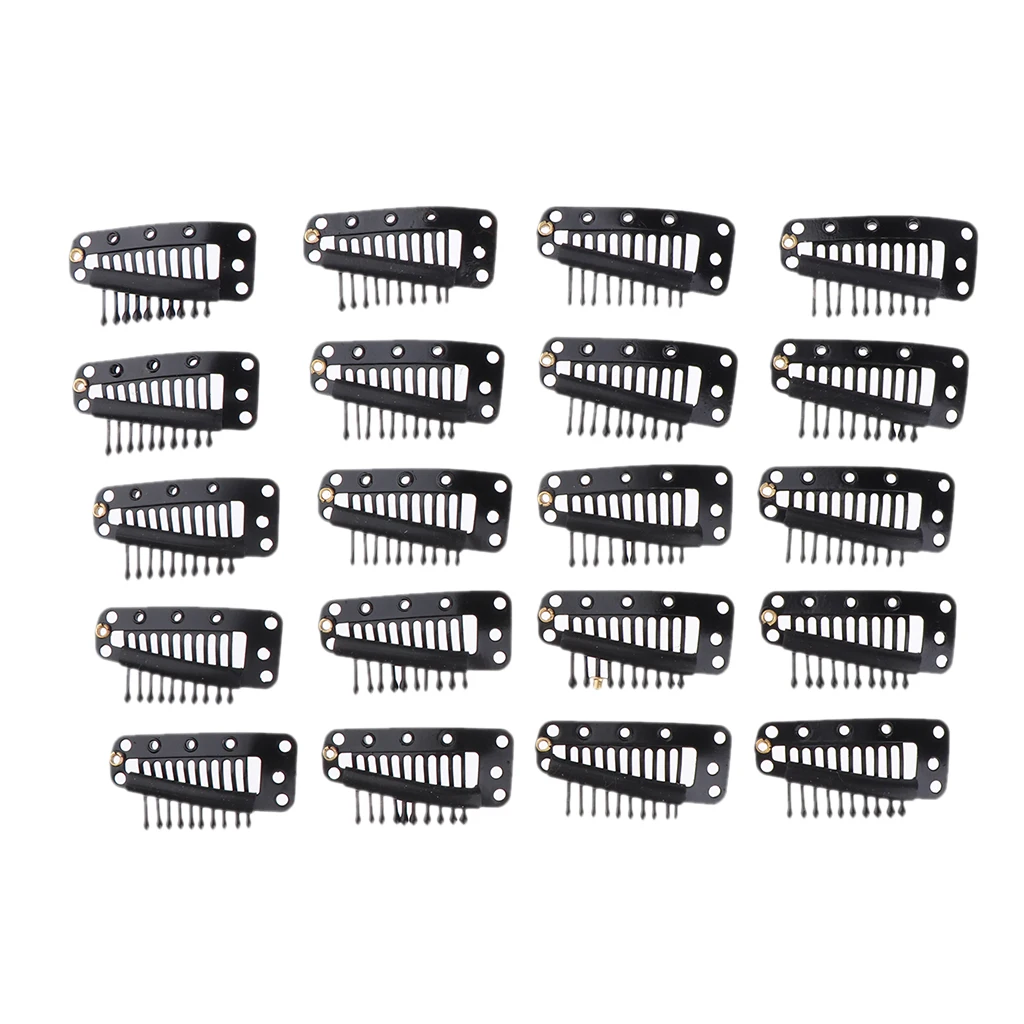 20x Wigs Snap Metal Clips For Hair Extensions Clipon Wig Toupees Hairpiece Clips AliExpress