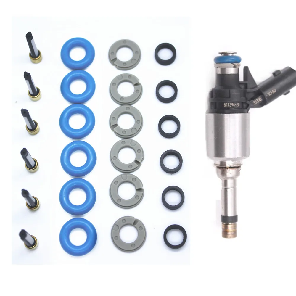 6Sets GDI Fuel Injector Repair Kits For Hyundai Kia 1.5 16V Engine Part