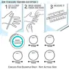 WarBLade Fashion 3mm Thin Stackable Silicone Rings Hypoallergenic Flexible Silicone Finger Ring For Women Wedding Rubber Bands 6