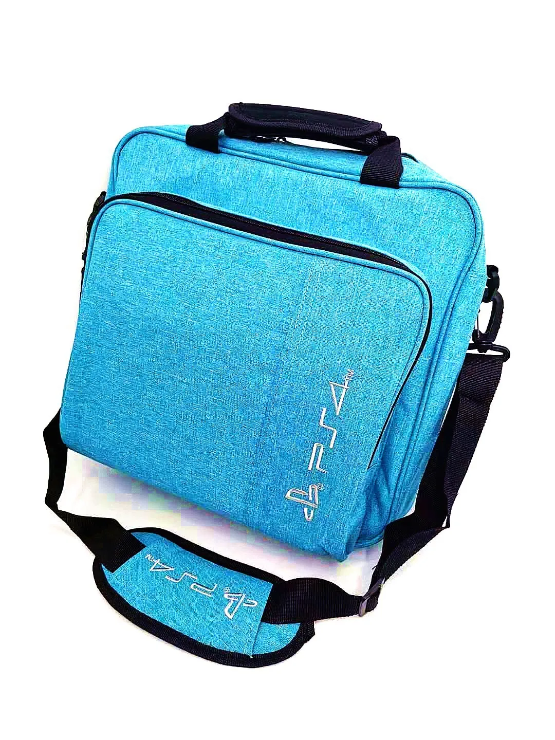 Yoteen сумка для PS4 PRO тонкий Размер Защита через плечо холщовый чехол для playstation 4 консоль многофункциональная сумка - Цвет: blue for ps4