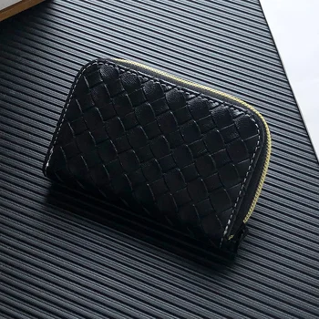 

NI WEI ER Fashion Knit Women Men Card Bag Extendable Banks Business ID Cards Holder Wallet Case Passport Cover Small Coin Purse