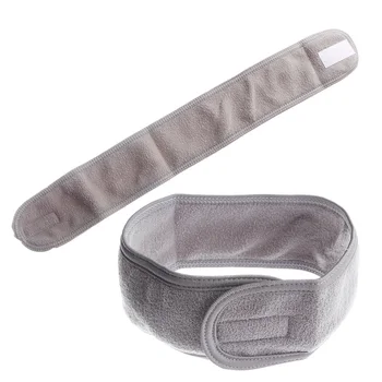 

5 Pcs Spa Facial Headband Make Up Wrap Head Terry Cloth Headband Stretch Towel with Magic Tape Wide Headband Hair Band