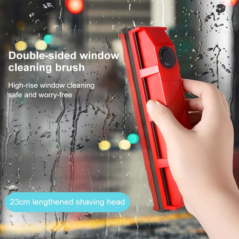 Double-sided Manual Window Cleaner Powerful Magnetic Window Cleaner High-rise Shower Screen Brush Portable Glass Cleaner - Famidy.com