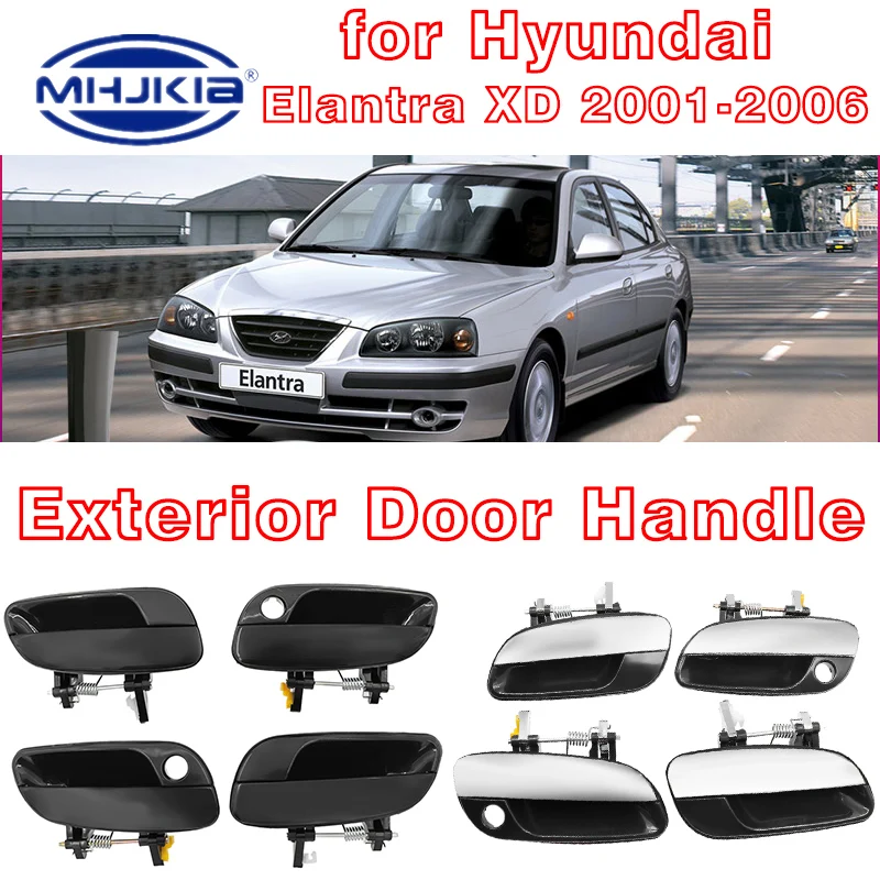 

Для Hyundai Elantra 2001-2006 передние и задние внешние дверные ручки/хромированные/черные 82650-2D000 82660-2D000 83650-2D000 83660-2D000
