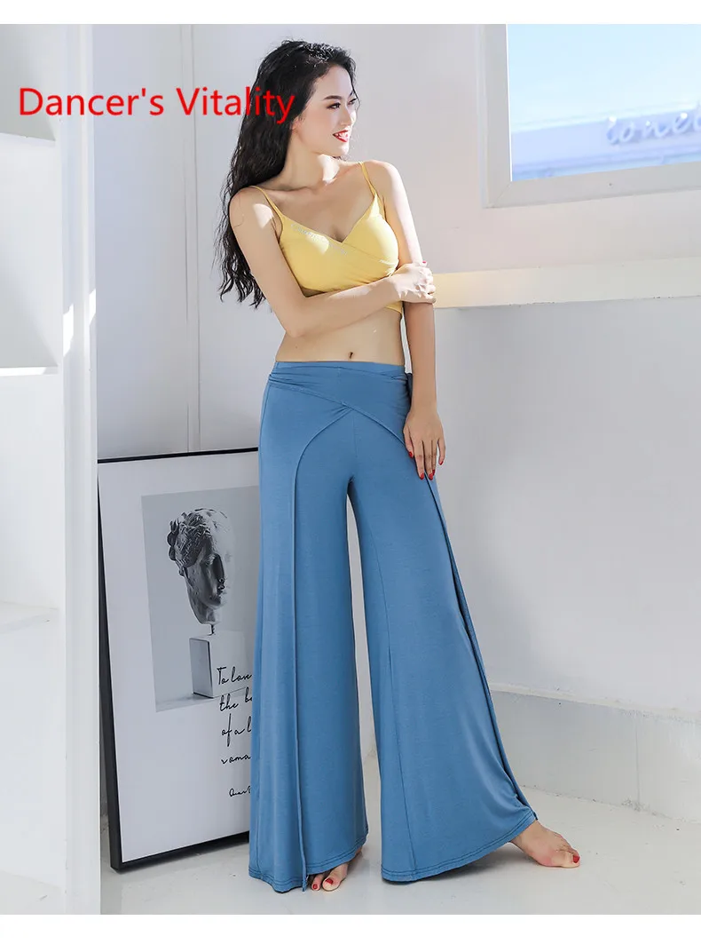 

New Belly Dance Training Suit Pants Comfortable Bandage Wide Leg Trousers Modern Dance Pants Can Be Worn Outside Women BellyDanc