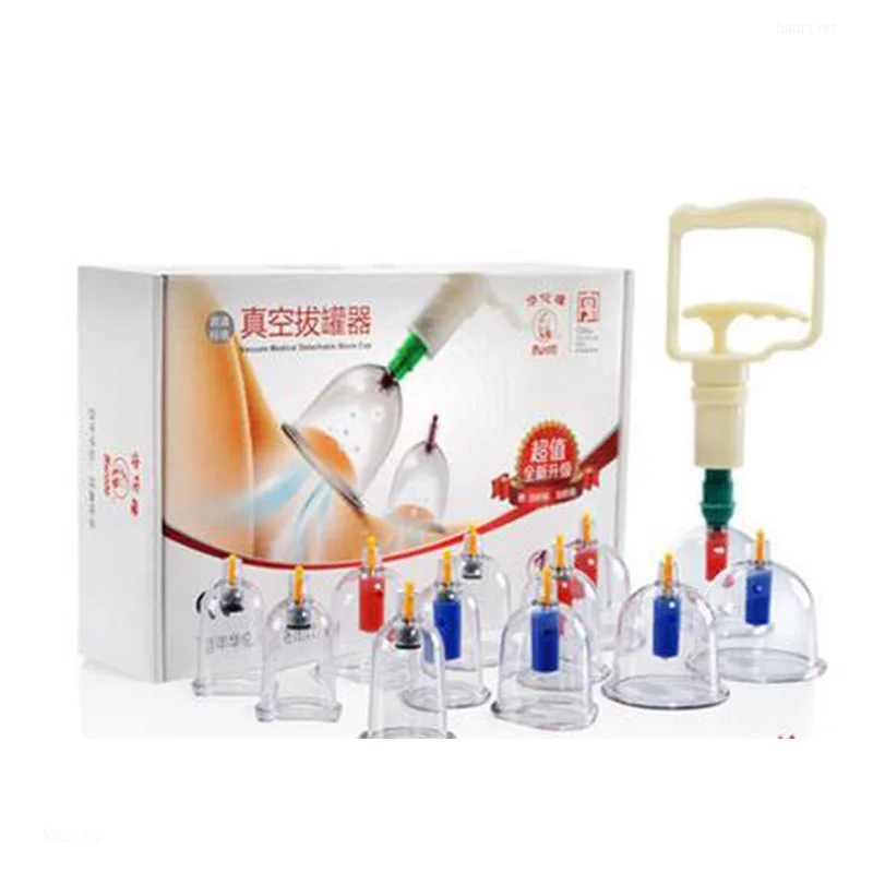 

Cupping is 12 household blast protection suction type vacuum cupping set containing oil scrapping plate scrapping-liu52