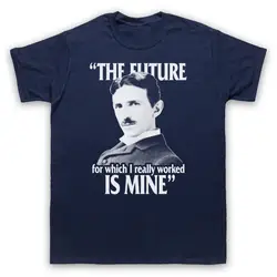 NIKOLA TESLA PHYSICS THE FUTURE IS MINE Повседневная футболка размеры для взрослых и детей хлопковая футболка M Xl 2xl 56xl