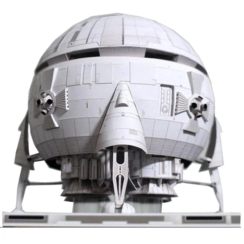 

2001 Space Aries B Moon Spaceship Moon Orbiter Aerospace Paper Model Have Built-in Handmade DIY