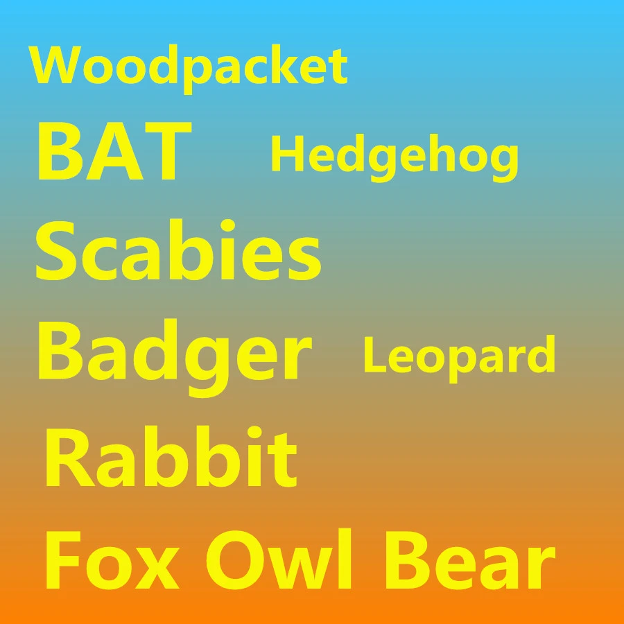

New Stuffed Animals Plush Fox BAT Woodpecker Scabies Badger Bear Owl Cute Forest Animal For Children Cartoon Christmas Gift Toys
