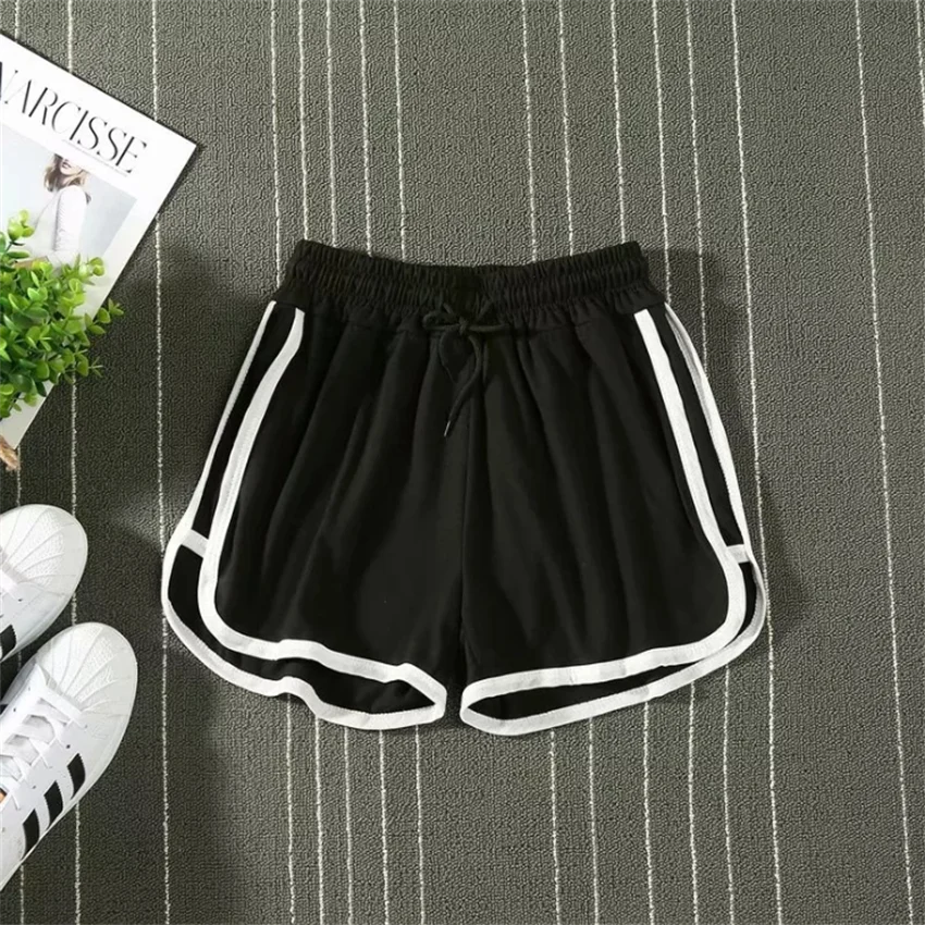 leather shorts Japan and South Korea beach home women's sports shorts for teenagers comfortable simple yoga pants candy lovers short shorts skorts