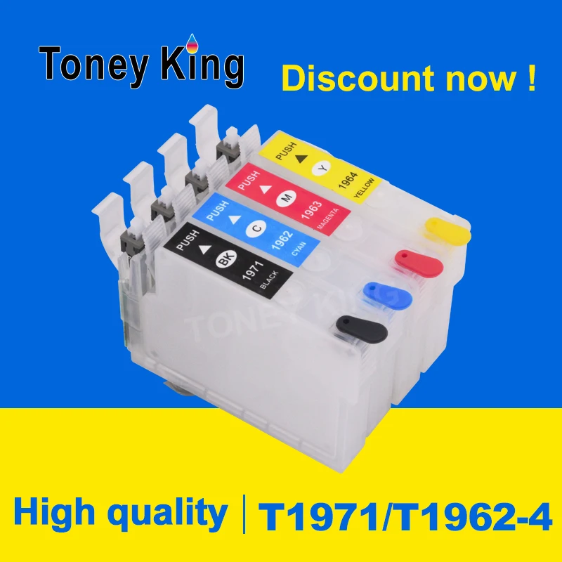 Toney King T1971 многоразовый картридж с чернилами для Epson зеркальных фотографий 201 211 401
