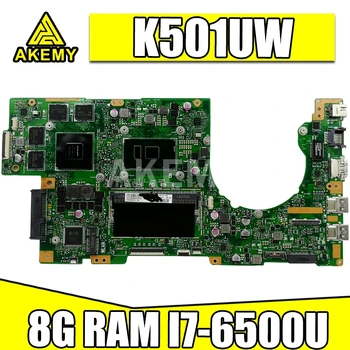 شراءAkmey K501UW لوحة الأم للكمبيوتر المحمول Asus K501UXM K501UQ K501UW اللوحة الرئيسية GTX960M /I7-6500 وحدة المعالجة المركزية/8G-RAM/ DDR4