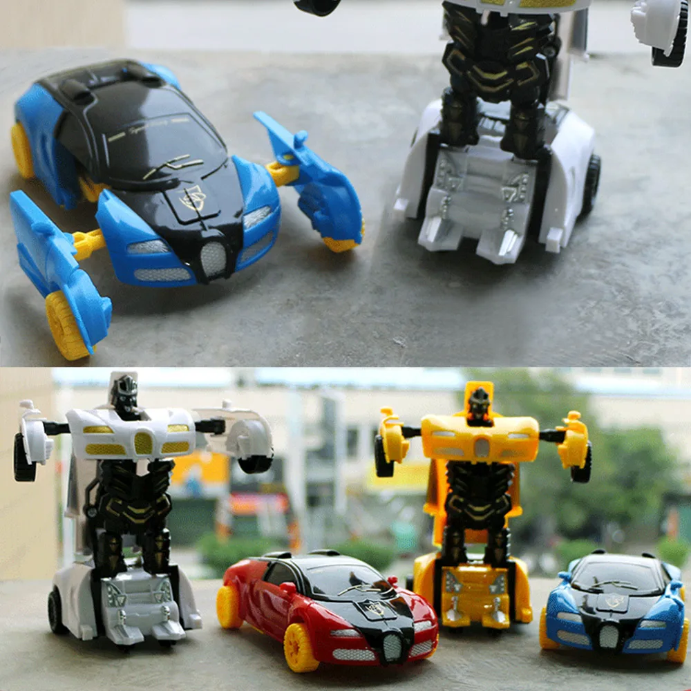 Новое поступление, мини-робот-трансформер, пластиковая модель автомобиля, забавные игрушки для мальчиков, удивительные подарки для детей