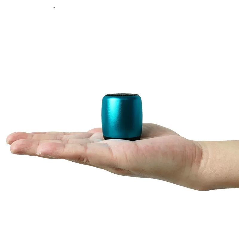 TWS металлический портативный Bluetooth динамик супер мини беспроводной 3D стерео