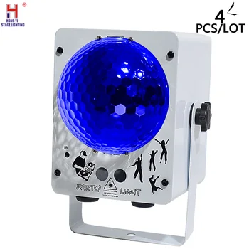 

Dj laser mini 3in1 Pattern Effect RGB Auto Sound Laser Projector Stage Disco DJ Club Bar Family Party Light Show 4pcs/lot