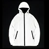 NEW SIZE Night Reflective Jackets Double Fabric Windbreaker Hooded Jacket Men Hip Hop Dancer Waterproof Zipper Coats Outwear 1
