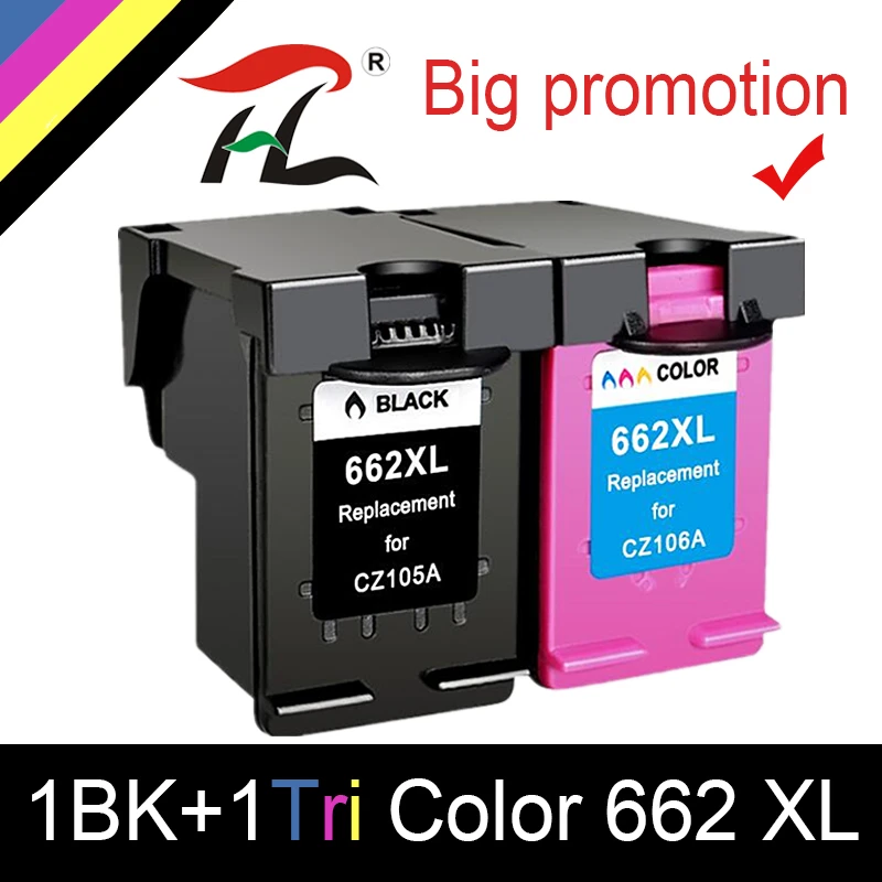 662 Замена для HP 662XL чернильный картридж Deskjet 1015 1515 2515 2545 2645 3545 4510 4515 4516 4518|Чернильные
