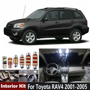 

8Pcs Led Bulbs White Canbus Car Interior LED Light Kit Fit For Toyota RAV4 2001 2002 2003 2004 2005 Map Dome Cargo License Lamp