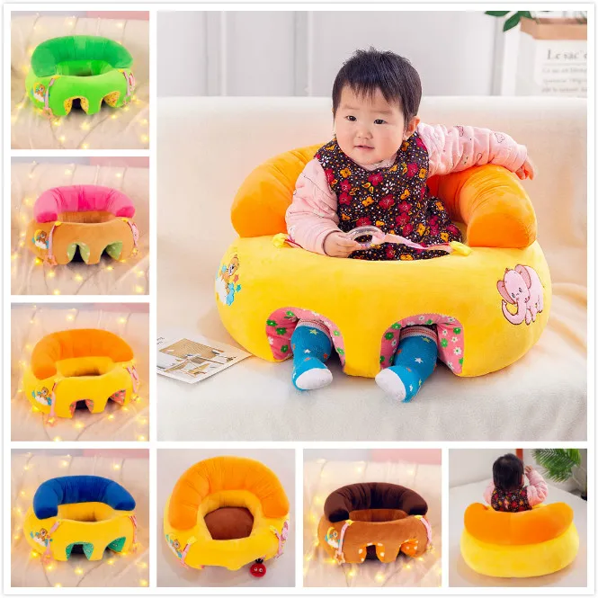 

Soft Chair Stuffed Baby Seat Infant Feeding Chair Baby Safety Back Support Learn To Sit Plush Seat Toys Doll for Kids